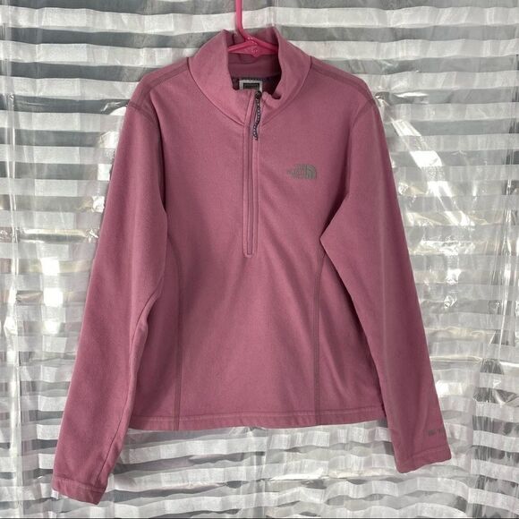 The North Face Mauve Pink Half Zip Fleece - Picture 1 of 8